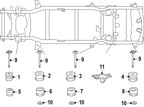 Frame & Components for 2025 Toyota 4Runner #1