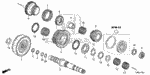 22660RYR003 - Transmission - Automatic: CLUTCH ASSY., FOURTH for Honda Image