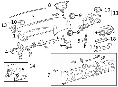 Instrument Panel for 2009 Pontiac Vibe #0