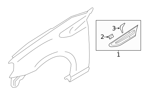 Exterior Trim - Fender for 2016 Subaru BRZ #0