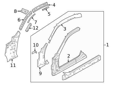 Aperture Panel for 2019 INFINITI Q60 #0