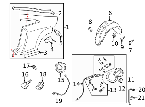 Quarter Panel & Components for 2009 Audi TTS Quattro #0