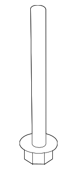 624A9AA000 - Suspension: Suspension Cross-member Mount Bolt for Hyundai: Elantra, Elantra N Image