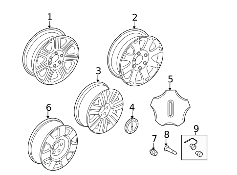 Wheels for 2008 Lincoln Mark LT #0