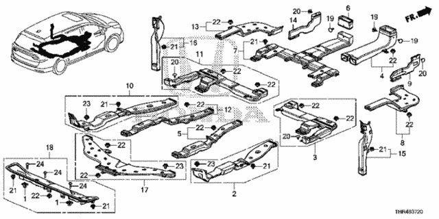 Duct for 2021 Honda Odyssey #0