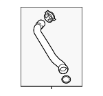 97010650160 - : Outlet Hose for Porsche: Panamera Image