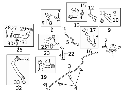 Hoses & Pipes for 2016 Porsche Panamera #0