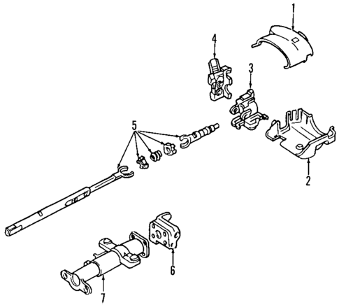 Steering Column for 2006 Isuzu i-350 #0
