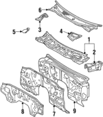 5570014800 - Body: Cowl Top Panel for Toyota: Supra Image