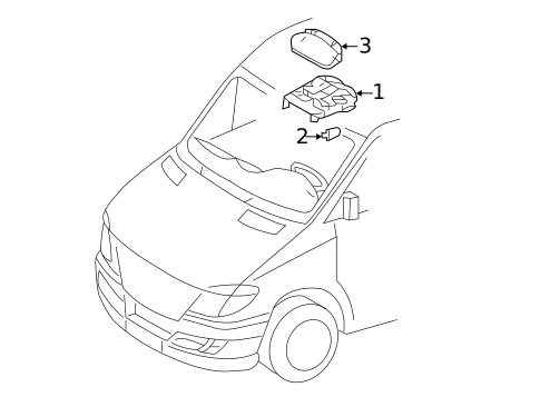 Overhead Console for 2018 Mercedes-Benz Sprinter 2500 #0
