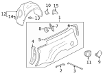 11570498 - Body: Splash Shield Bolt for GM Image
