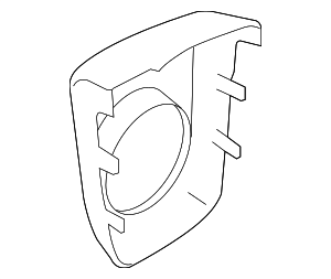 95B957053B1E0 - Body: Cruise Control Distance Sensor Cover for Porsche Image