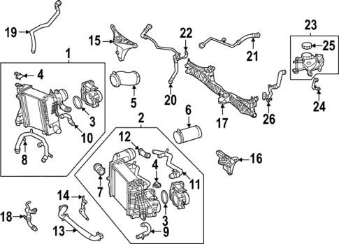 Intercooler for 2024 Mercedes-Benz SL55 AMG #0