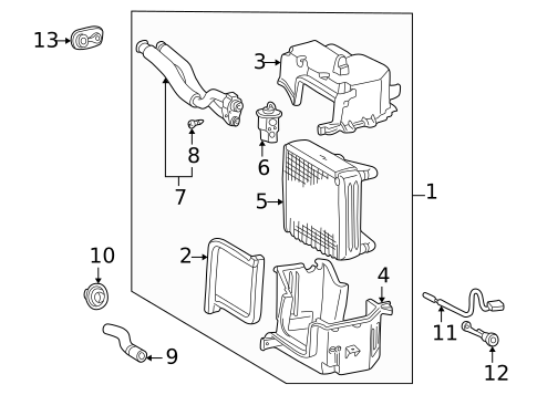 HVAC Case for 2003 Toyota MR2 Spyder #0