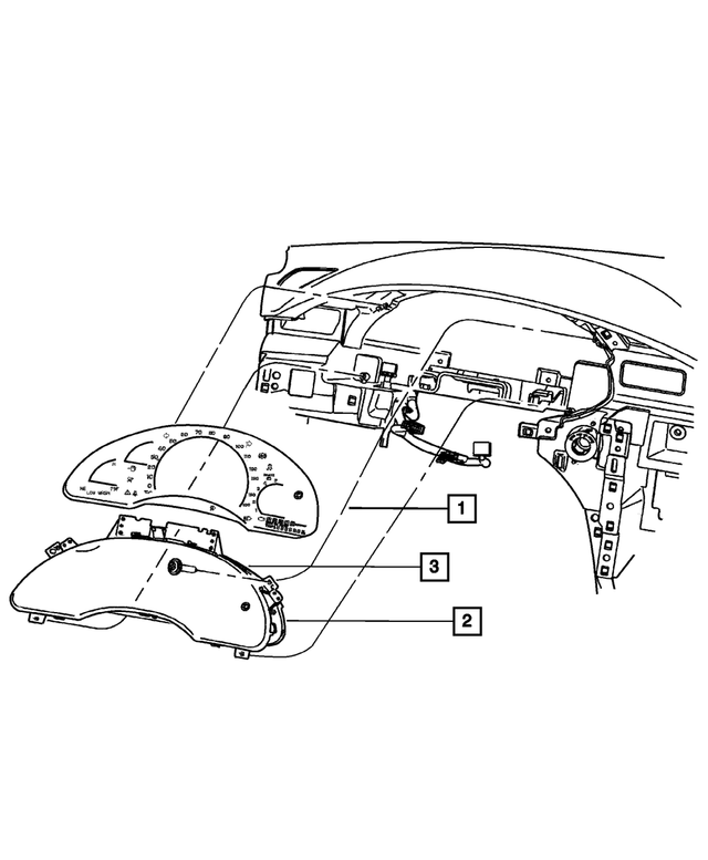 4685889AB - Instrument Panel and Radios and Consoles: Instrument Panel Cluster for Mopar Image image