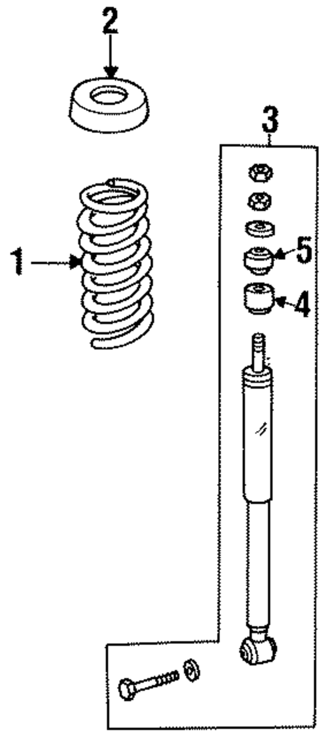 1243202713 - Suspension: Suspension Shock Absorber for Mercedes-Benz Image