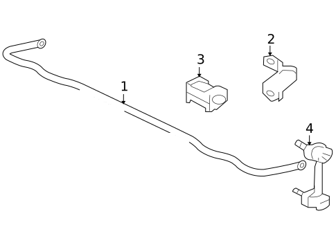 Stabilizer Bar & Components for 2010 Mitsubishi Endeavor #1