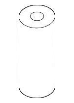 572201FC0A - Body: Spare Tire Hoist Spacer (Upper) for Nissan: Cube, Micra, Versa Note Image