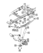 68052255AA - : Spring Bushing, Front for Mopar Image