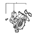 6L121111P - Cooling System: Thermostat Housing for Audi: A3, A3 Quattro, A4, A4 allroad, A4 Quattro, A5 Quattro, A5 Sportback, A6, A6 Quattro, A7 Sportback, Q3, Q5, Q5 PHEV, Q5 Sportback, Q7, S3, TT Quattro, TTS Quattro Image