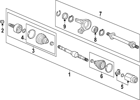 Drive Axles for 2025 Honda CR-V #0