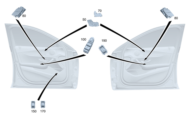 1679057802 - Electrical System: Switch Block for Mercedes-Benz: GLE350, GLE450, GLE450e, GLE53 AMG, GLE580, GLE63 AMG S, GLS450, GLS580, GLS63 AMG, Maybach GLS600 Image image