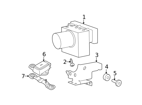 ABS Components for 2010 Hyundai Azera #0