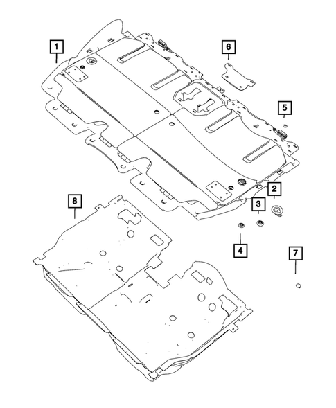 Carpets, Floor Mats, Load Floor, and Silencers for 2024 Chrysler Voyager #4