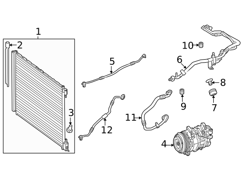 A/C Accumulator/Receiver Drier for 2024 Mercedes-Benz SL 43 AMG&reg; #0