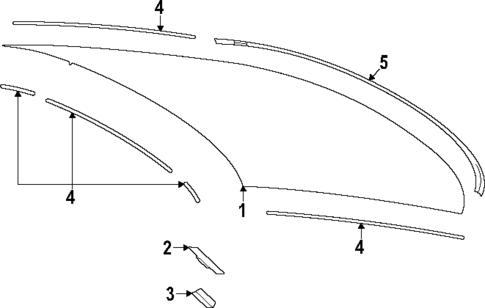 Glass & Hardware - Back for 2024 Toyota Crown #0