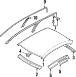 AW342031 - : Drip Weather-Strip for Mitsubishi: Diamante Image