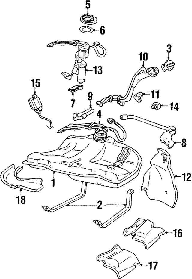 25121783 - : Part# 25121783 Strainer for Buick: Century, Electra, LeSabre, Park Avenue | Cadillac: 60 Special, DeVille, Fleetwood | Oldsmobile: 88, 98, Cutlass Ciera, Delta 88 | Pontiac: Bonneville Image