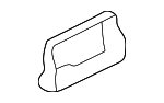 16808594 - Body: Headrest Cover Panel for Cadillac: Seville Image