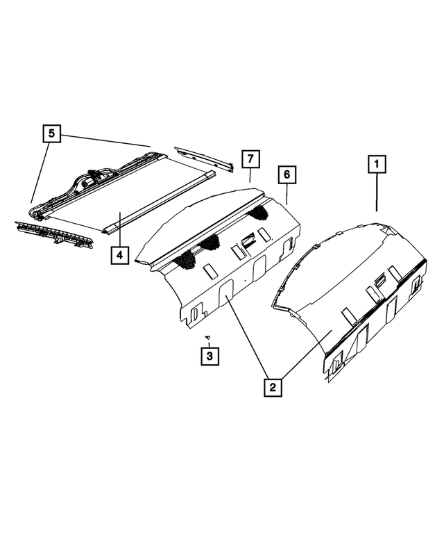 1LM49LC5AM - Interior Trim: Rear Shelf Panel for Mopar Image