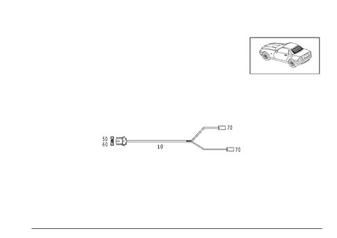 Piping Heated Rear Window Pane for 1999 Mercedes-Benz SLK230 #0