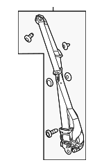 19332407 - : Jet Black Passenger Seat Belt with Retractor and Pre-Tensioner for Chevrolet: Malibu, Malibu Limited Image