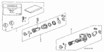 6721SH3415 - Electrical/Exhaust/Heater/Fuel: TUMBLER KIT, KEY CYLINDER for Honda Image