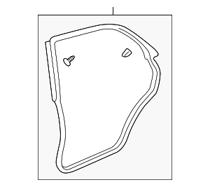 72865SEA033 - : Door Weather-Strip for Acura Image