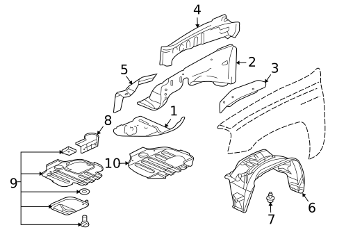 Inner Components for 2005 Isuzu Ascender #0