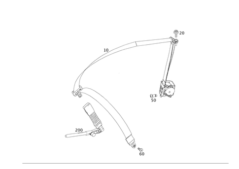 Front Seat Safety Belt for 2014 Mercedes-Benz SLS AMG #0