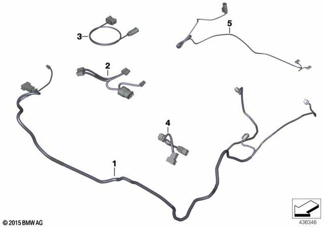 61128555760 - : Adapter Wire Led Auxiliary Headlight for BMW-Motorrad Image