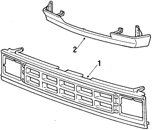 Grille & Components for 1995 Mitsubishi Mighty Max #0