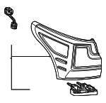 8156060D60 - : Tail Lamp for Lexus: LX600, LX700h Image