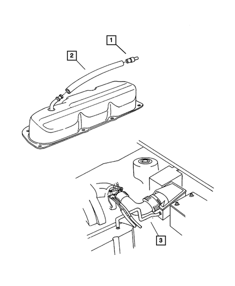 Crankcase Ventilation for 2002 Chrysler Town & Country #0