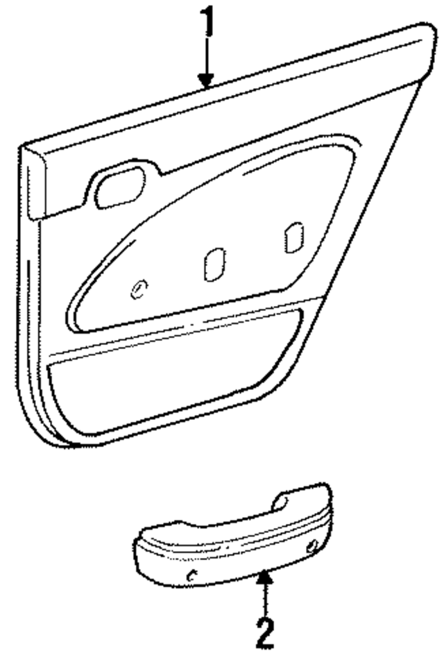 6764002220B0 - : Door Interior Trim Panel for Toyota Image