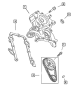 53020971AF - Engine 8.0L Ten Cylinder (Truck): Timing Case Cover for Mopar Image
