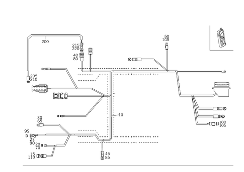 Cable Harness Automobile Telephone for 2005 Mercedes-Benz C55 AMG #0