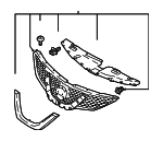 623106MG0C - : Grille Assembly for Nissan: Qashqai, Rogue Sport Image