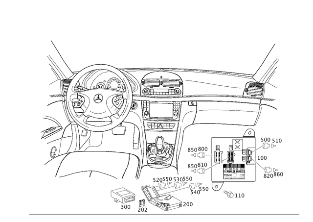 2115458432 - Electrical Equipment and Instruments: Control Unit for Mercedes-Benz: CLS500, CLS55 AMG, CLS550, CLS63 AMG, E320, E500, E55 AMG Image image