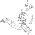 92837503900 - Engine: Motor Mount for Porsche: 928 Image